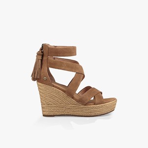 Ugg Raquel Platform Women Wedges Brown (9350EALCS)